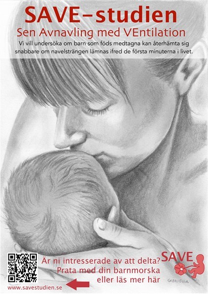 Bild på SAVE-studien med en mamma med barn
