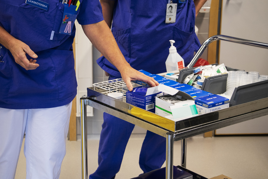 Materiel på sprututbytesmottagningen