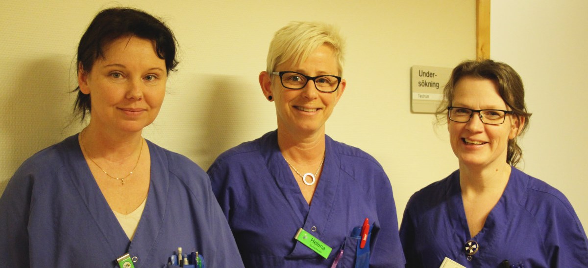 Från vänster: Theresia Rantala, Helena Johannesson och Jenny Thernqvist är tre av arrangörerna från NU-sjukvården.