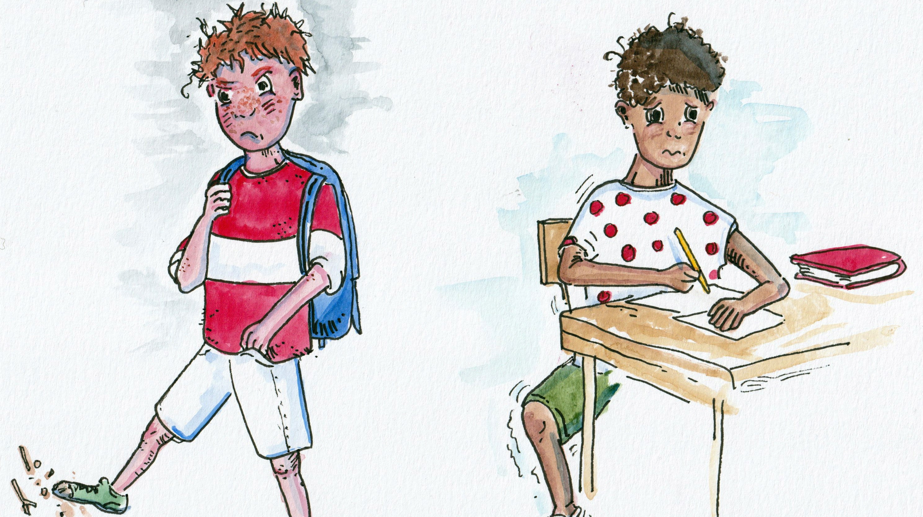 Illustration gjord av Nils Melander. 